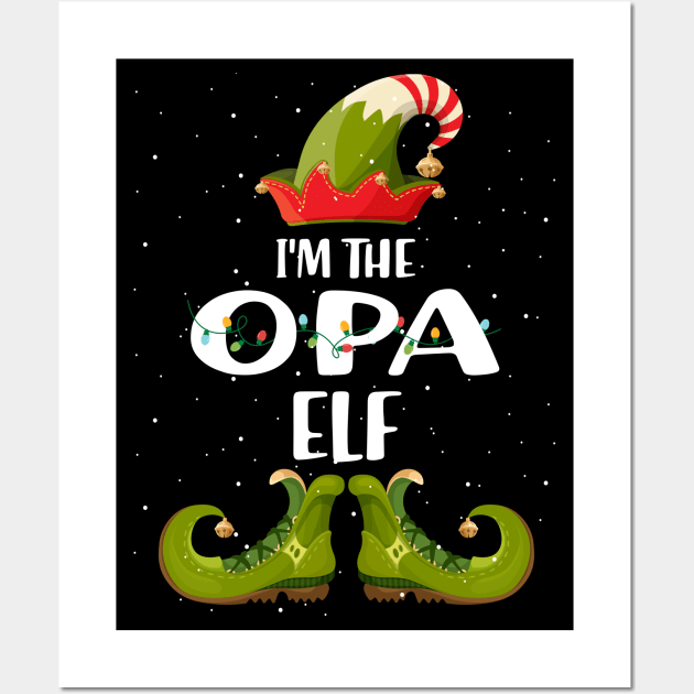 Im The Opa Elf Christmas Wall Art by intelus